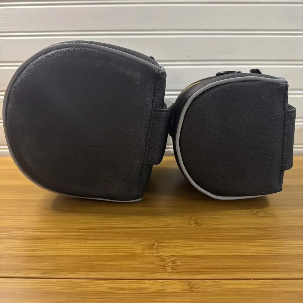 Ruggard Padded Lens Case 2 Pack Black Camera Bag Zipper Protective Pouches Used
